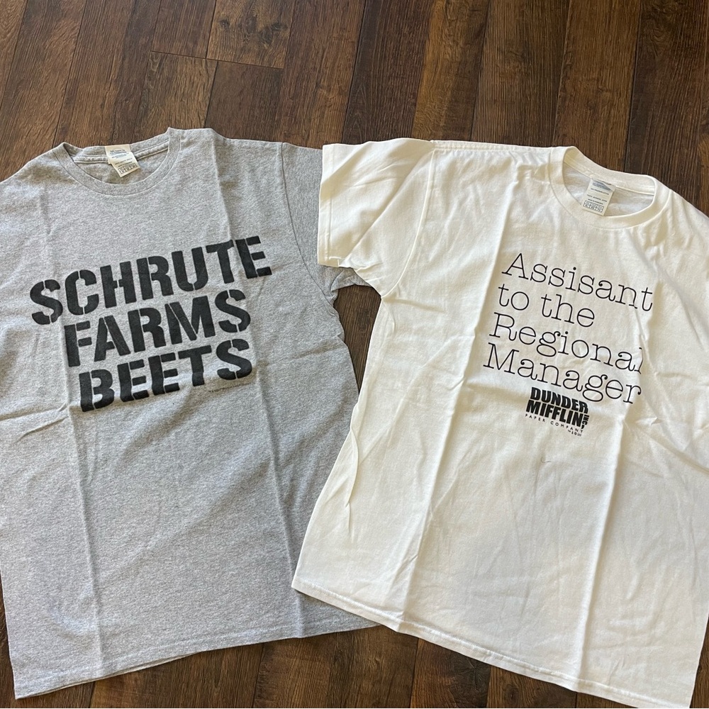 Bundle of 2 Dundler Mifflin Office T-Shirts, Pressed & Ready. T Shirts 3/$15 - Picture 2 of 4